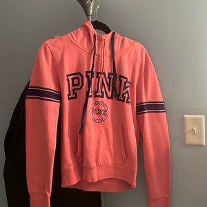 Pink zip up hoodie